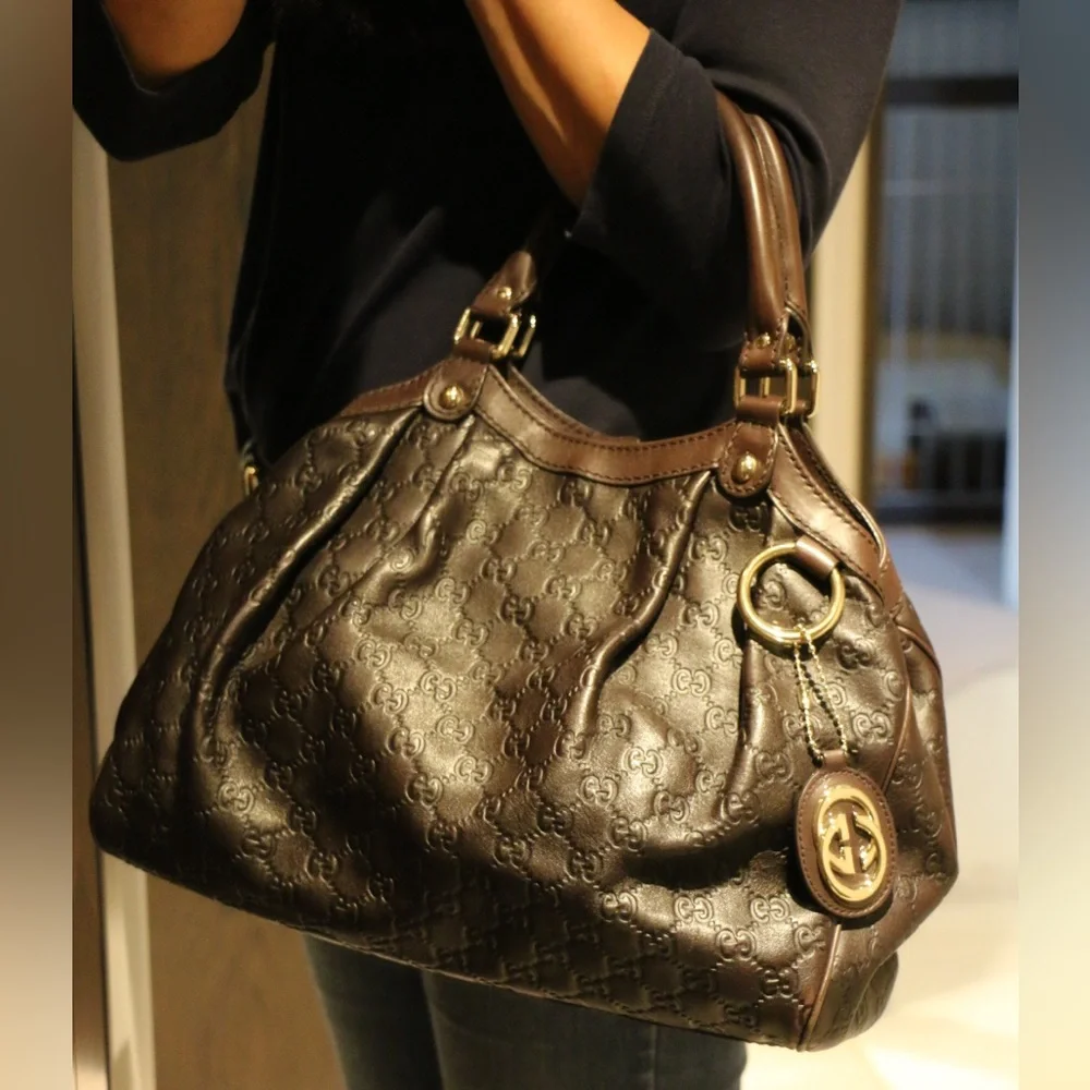 Gucci Brown Leather Sukey Hobo Bag - Picture 12 of 14